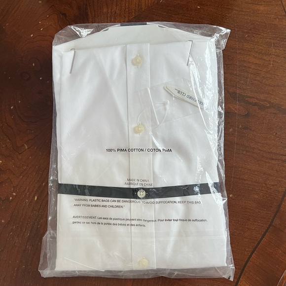 Boulevard Club White Non Iron Shirt - New - Picture 2 of 3